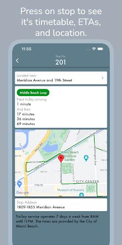 Miami Beach Trolley Tracker Ảnh chụp màn hình 2