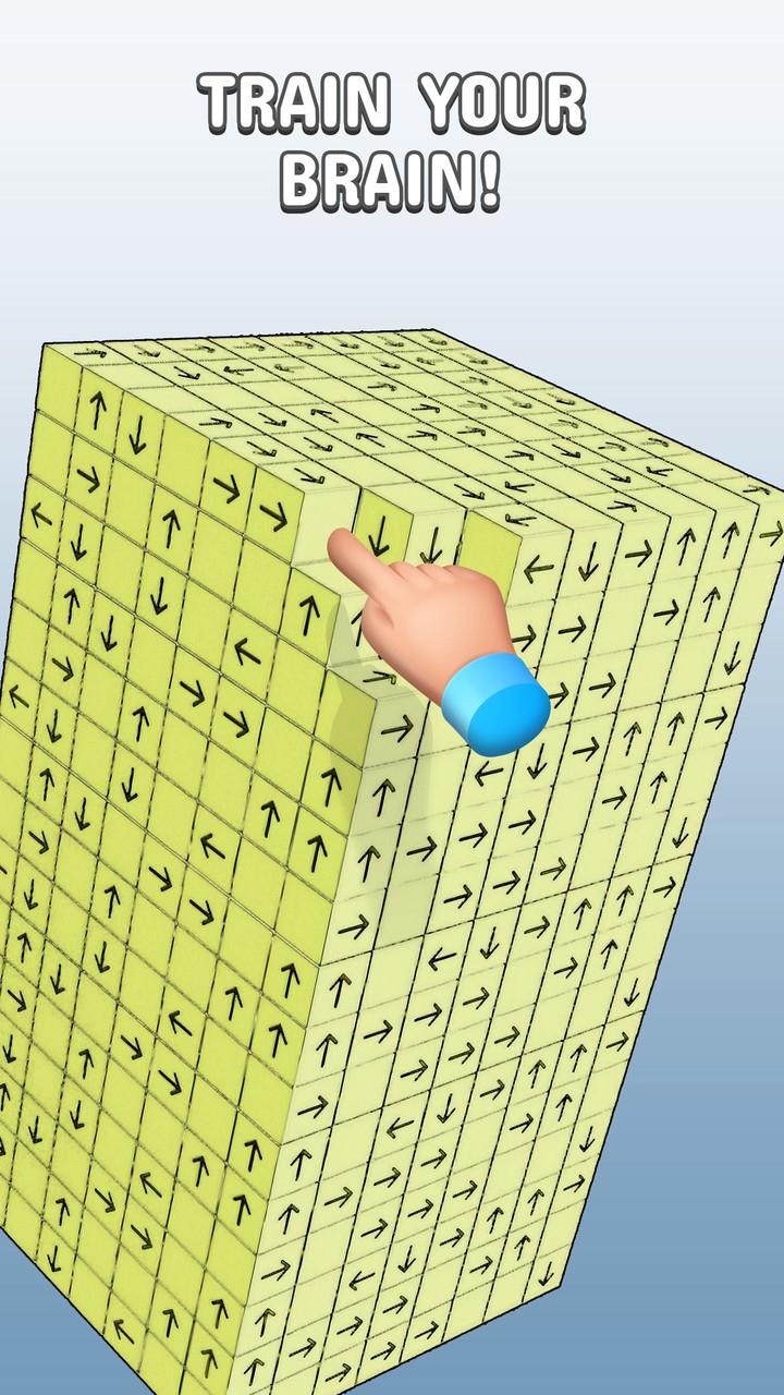 Schermata Tap to Unblock 3d Cube Away 2