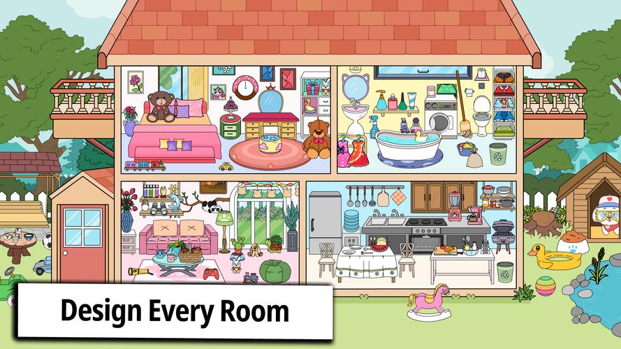 Tizi Home Room Decoration Game Ekran Görüntüsü 0