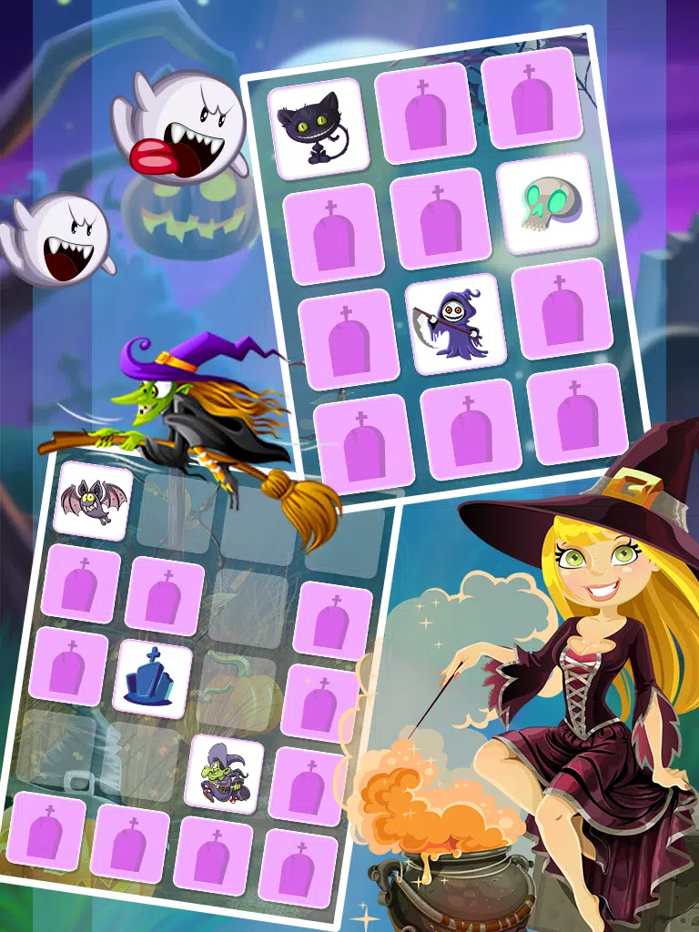 Halloween Memory Game ภาพหน้าจอ 1