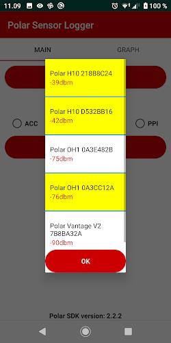 Polar Sensor Logger Schermafbeelding 1