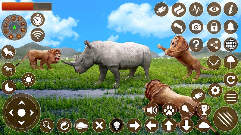 Lion Games 3D Animal Simulator スクリーンショット 0