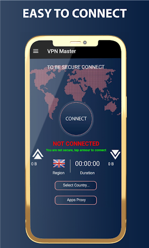 VPN Proxy Master Safe & secure ภาพหน้าจอ 1