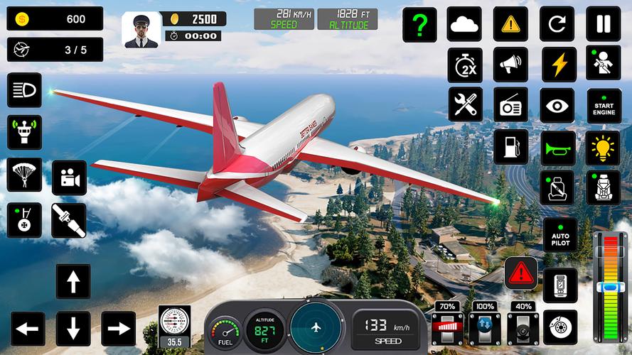 Flight Simulator : Plane Games Ảnh chụp màn hình 3