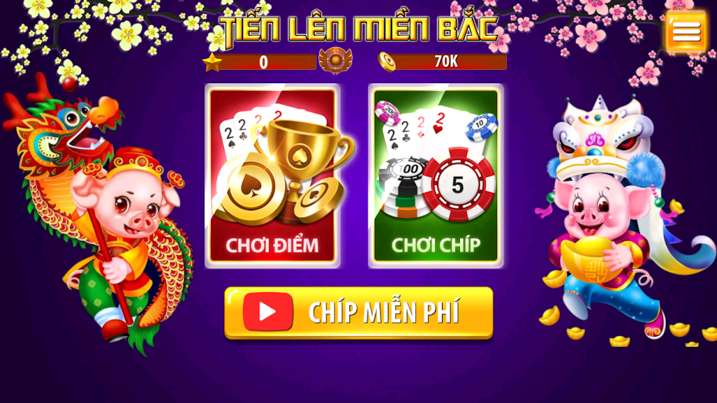 Schermata Tien Len Mien Bac - Tien Len Dong Chat Dong Mau 0