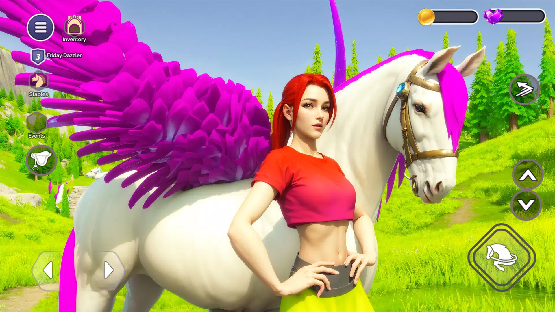 My Flying Unicorn Horse Game Ekran Görüntüsü 0