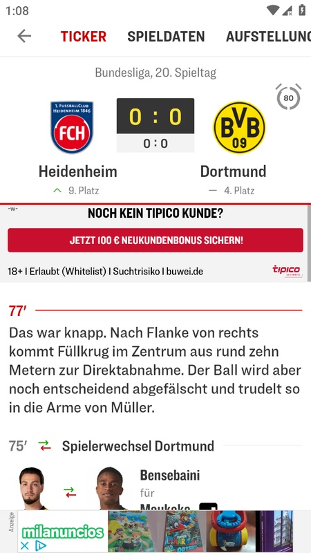 kicker Fußball News应用截图第1张