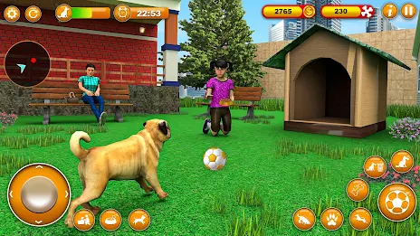 Pet Dog Family Adventure Games Tangkapan skrin 0