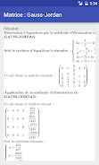 Matrice : Gauss-Jordan Capture d'écran 2