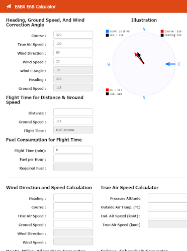 E6BX E6B Calculator Schermafbeelding 1