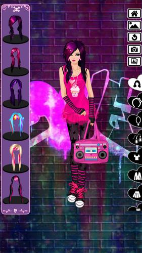 Emo dress up game স্ক্রিনশট 1