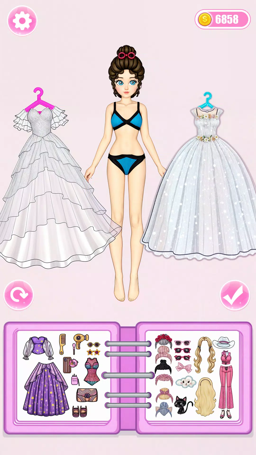 Paper Doll: Dress Up DIY Game Capture d'écran 1