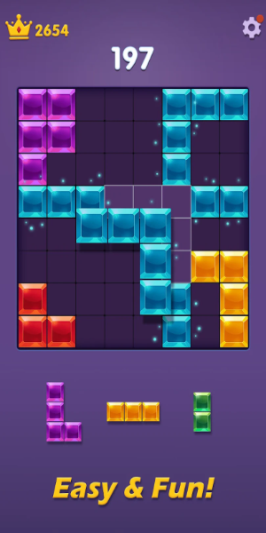 Blocks Puzzle: Gem Blast Zrzut ekranu 2