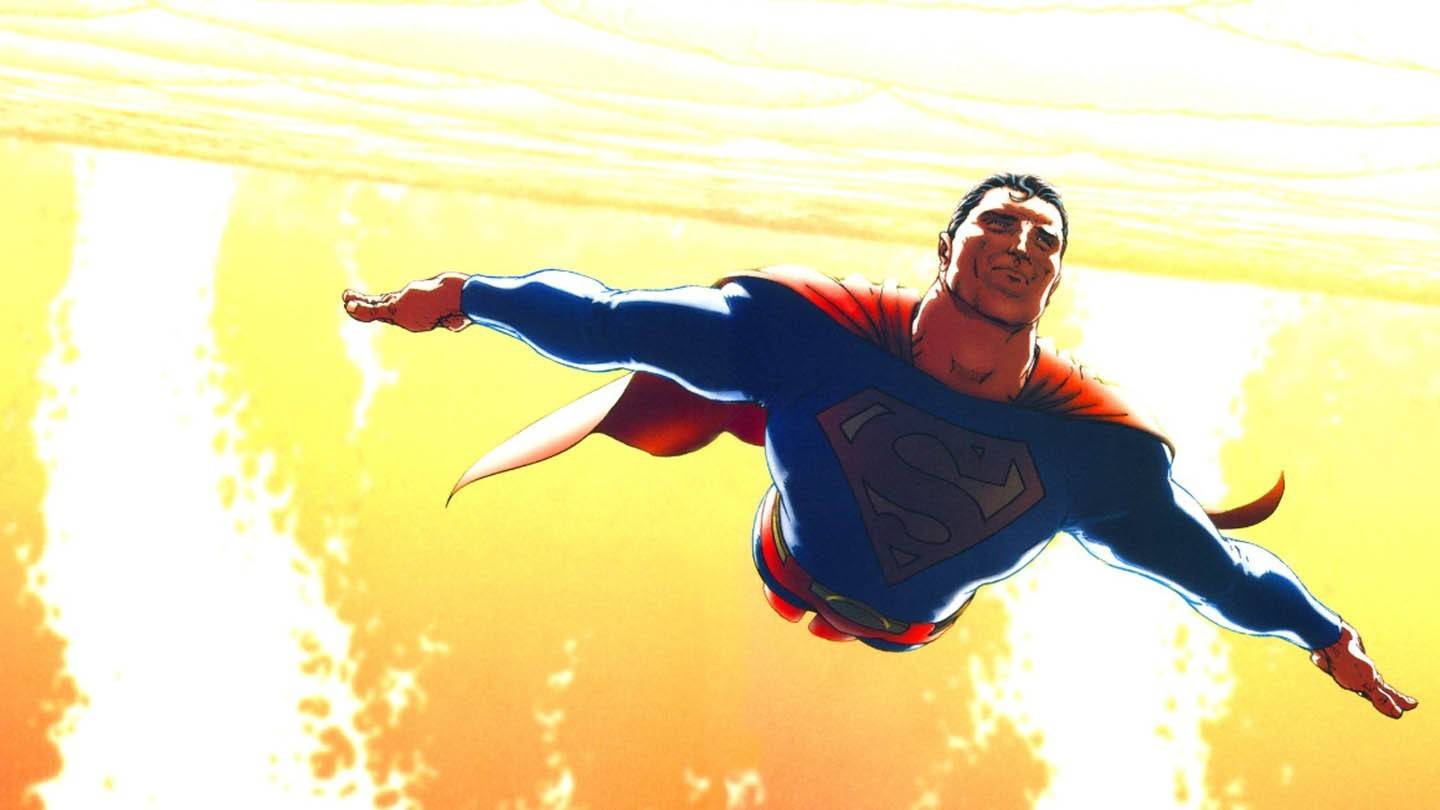 Superman in der Sonne