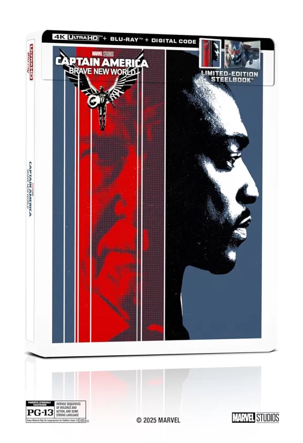 “美國隊長：勇敢的新世界4K Steelbook的預訂從今天開始”