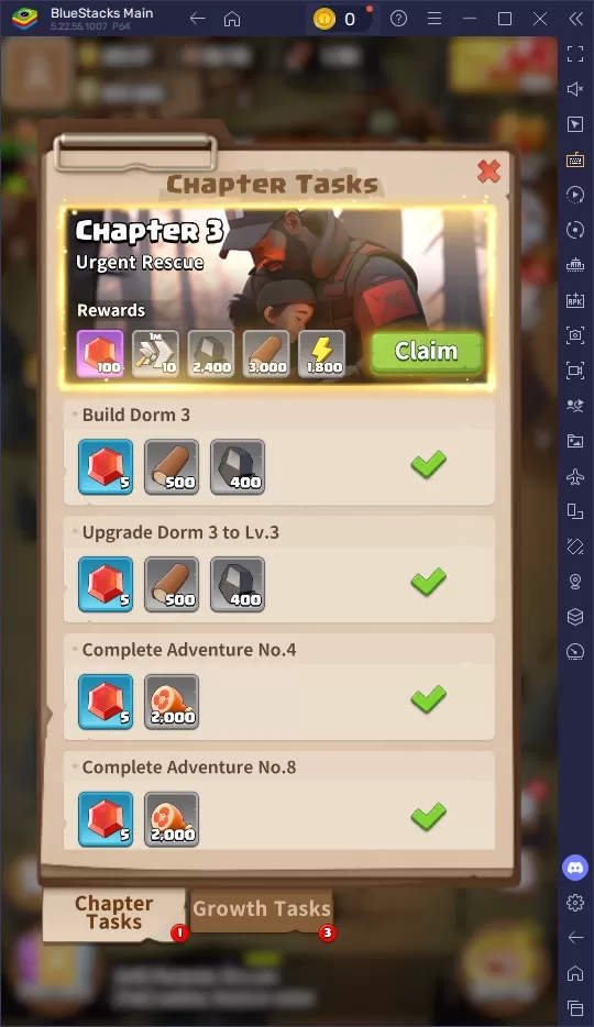 Dark War Survival gameplay screenshot showing resource management interface