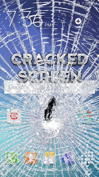 Crack Screen ဖန်သားပြင်ဓာတ်ပုံ 0