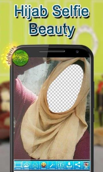 Hijab Selfie Beauty Ekran Görüntüsü 1