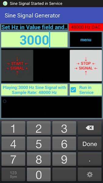 Schermata Sine SignalnGenerator 3