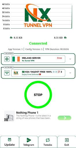 Nx Tunnel VPN Zrzut ekranu 1