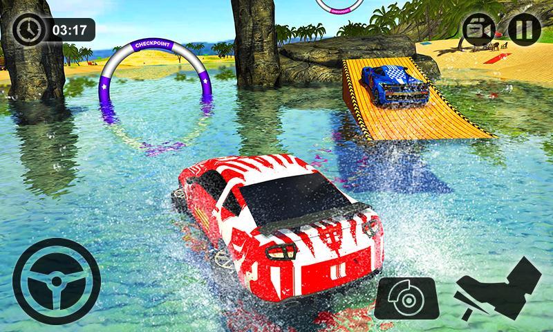 Floating Water Surfer Car Driv Screenshot 2