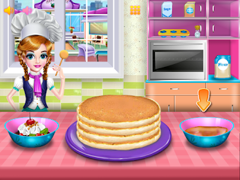 Girls cooking special cake Ảnh chụp màn hình 0