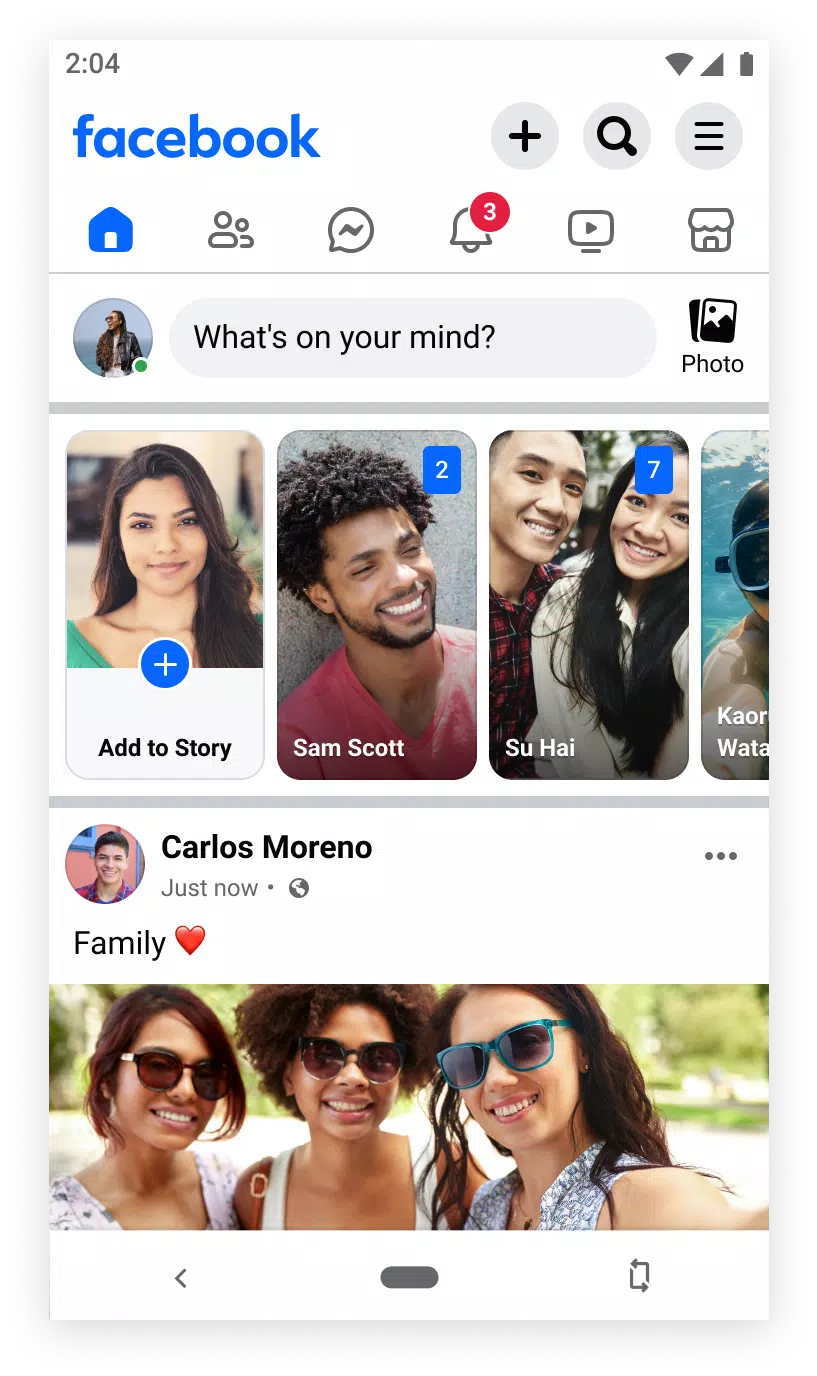 Facebook Lite ဖန်သားပြင်ဓာတ်ပုံ 0