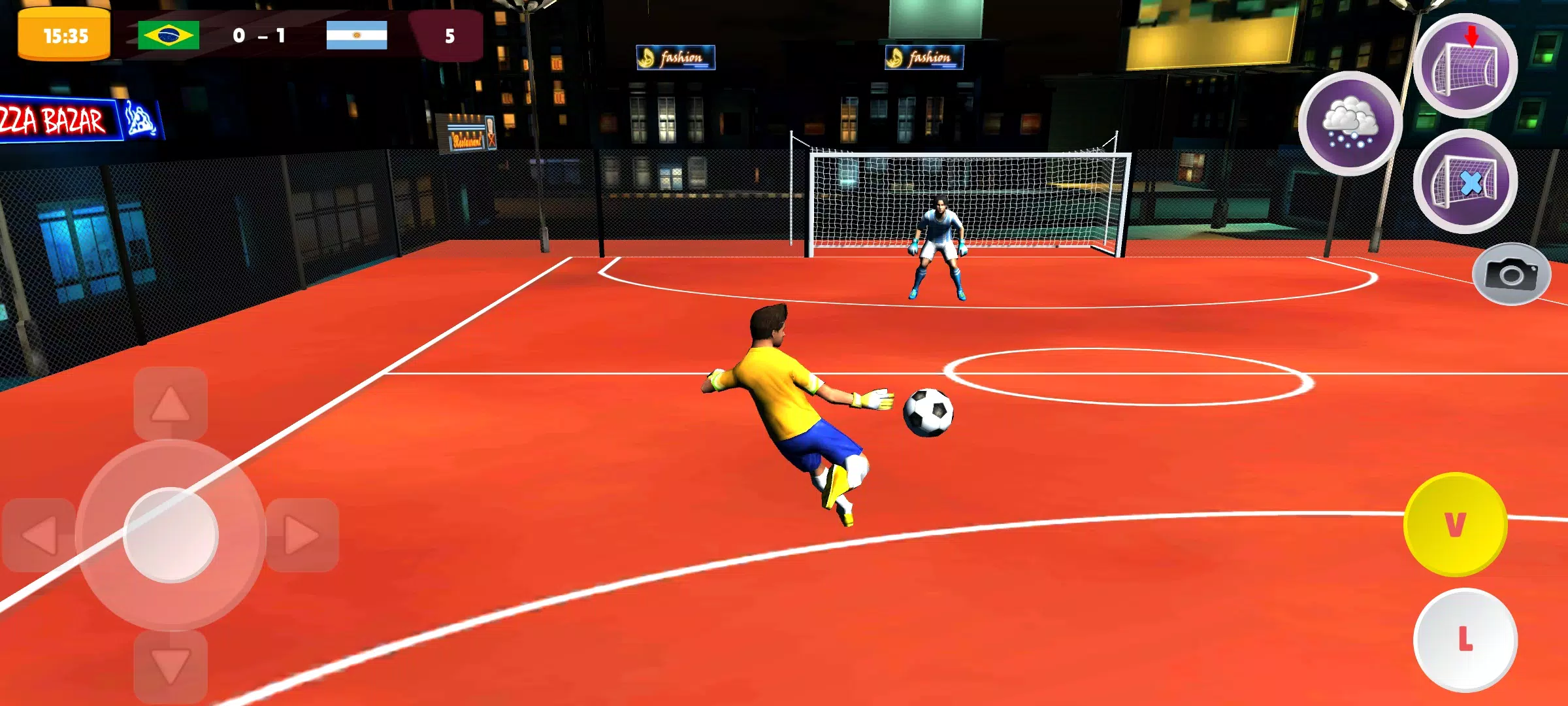 Goalie Wars Football Street Captura de pantalla 1