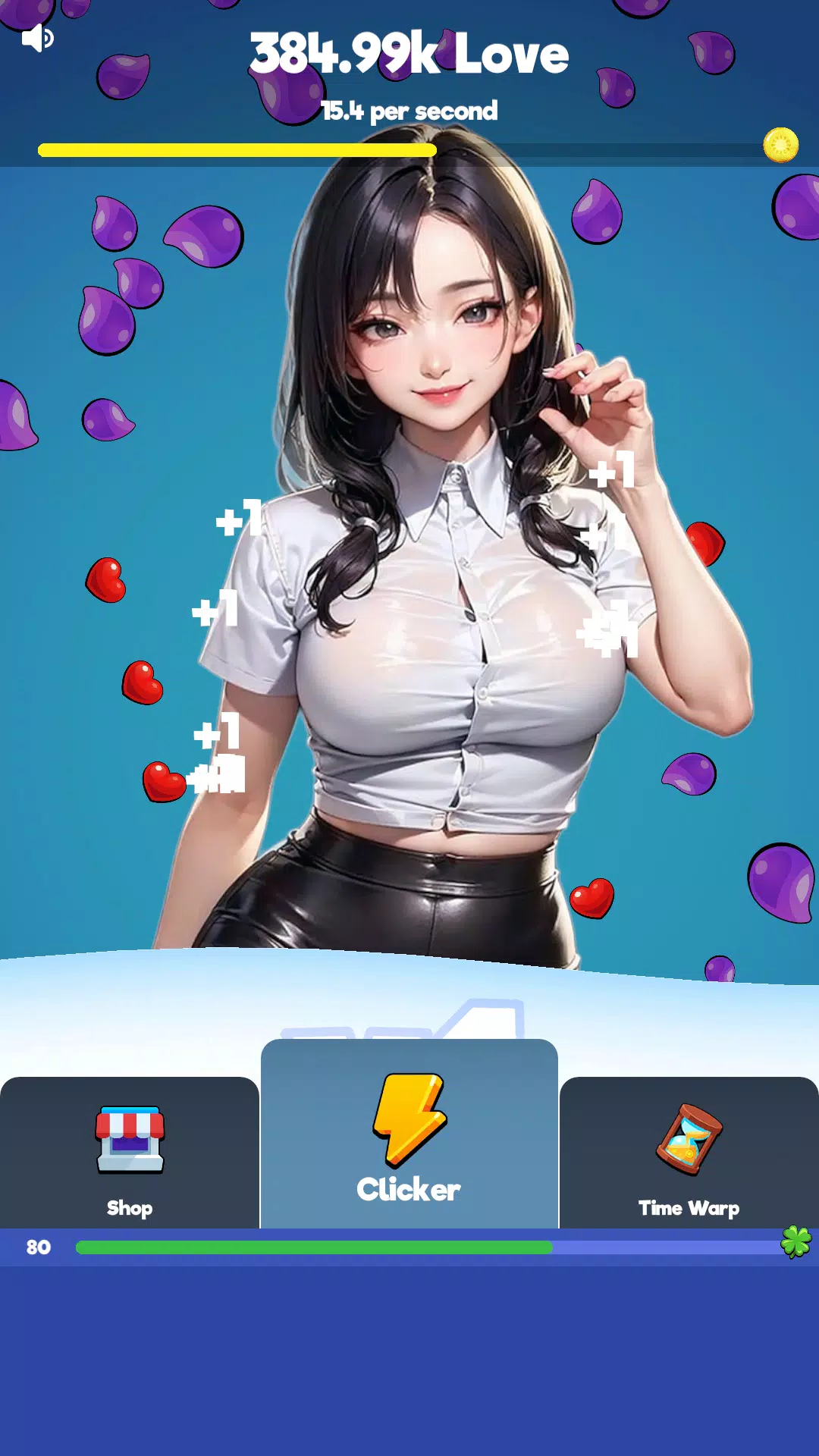 Sexy touch girls: idle clicker Zrzut ekranu 2