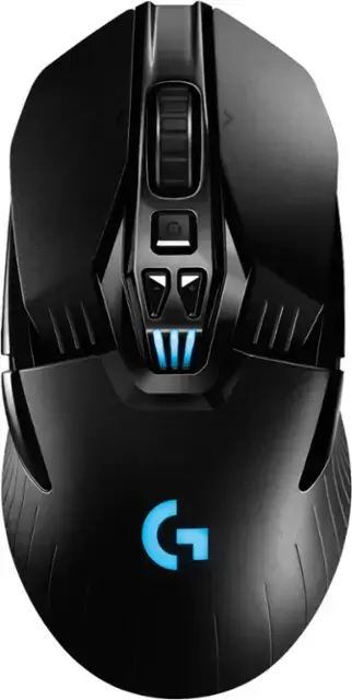 Logitech - G903 Lightspeed Wireless Wireless Optical Optical Gaming RGB Lighting နှင့်အတူ ambidextruous mouse - ကြိုးမဲ့ - အနက်ရောင်