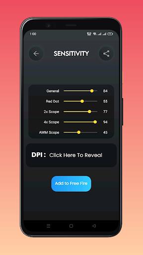 Fire Sensitivity GFX Tool Ekran Görüntüsü 1