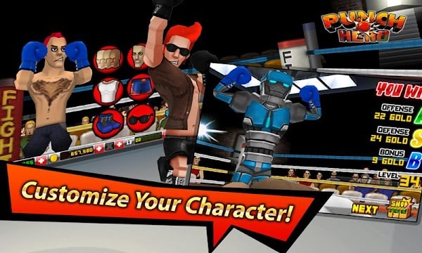 Punch Hero mod apk เงินไม่จำกัด