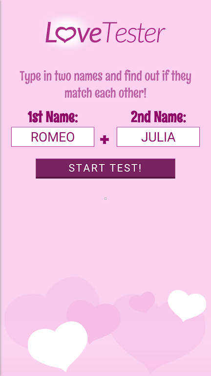 Love Tester - Find Real Love Schermafbeelding 0