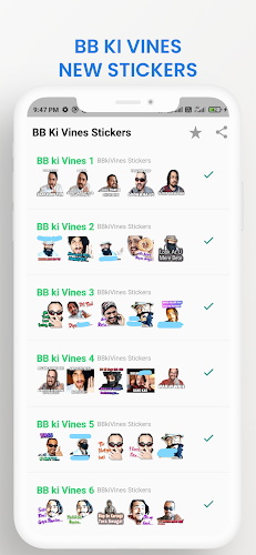 BB Ki Vines Stickers Ekran Görüntüsü 0