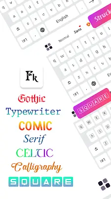 Fonts Keyboard: Şrift Sənəti Captura de pantalla 0