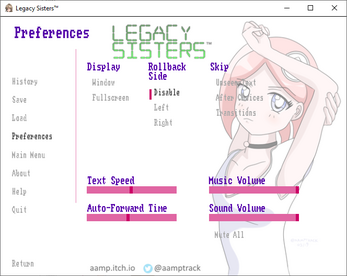 Legacy Sisters Demo Скриншот 0