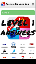 Answers for Logo Quiz Captura de tela 1