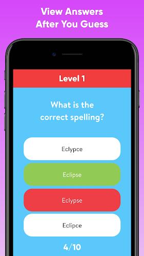 Spelling Test Quiz Captura de tela 1