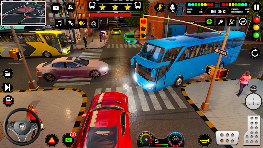 US Bus Simulator 3d Games 2024 스크린샷 1