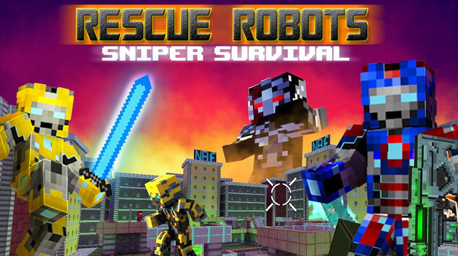 Rescue Robots Sniper Survival Скриншот 0