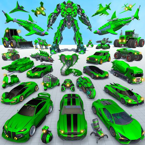 Shark Robot Car Game 3d Ảnh chụp màn hình 0