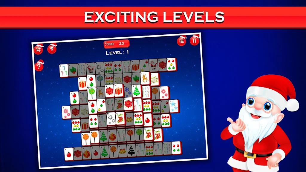 Mahjong Deluxe - Christmas Fun Ekran Görüntüsü 0