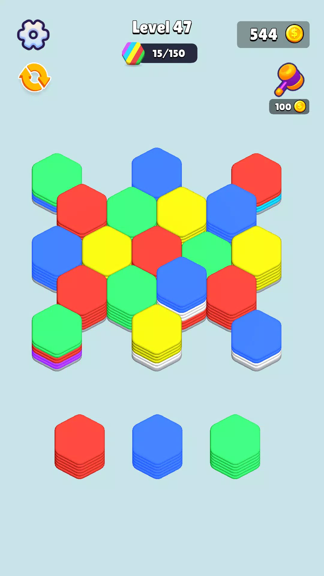 Stack Hexa Sort: Puzzle Match Captura de tela 0