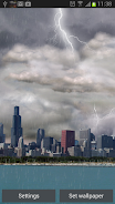 Thunderstorm Chicago - LWP Ảnh chụp màn hình 1