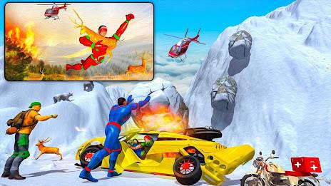 Flying Robot Games: Super Hero Tangkapan skrin 2