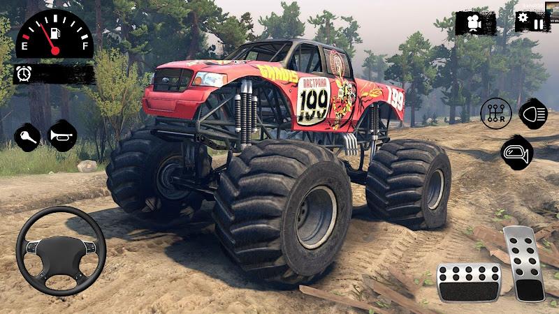 Hillock Monster Truck Driving Ảnh chụp màn hình 0