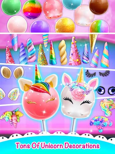 Unicorn Cake Pop - Sweet Food Tangkapan skrin 3