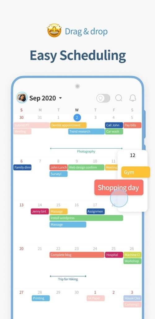 TimeBlocks -Calendar/Todo/Note Captura de pantalla 0