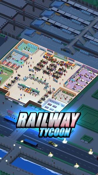 Railway Tycoon - Idle Game Mod Ảnh chụp màn hình 0