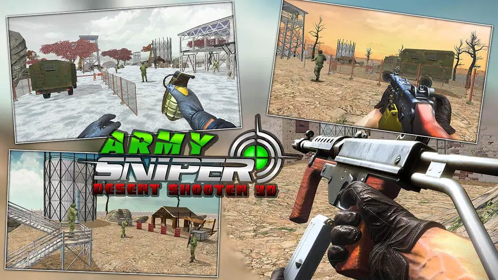 Army Sniper Desert 3D Shooter 2019 Ảnh chụp màn hình 2